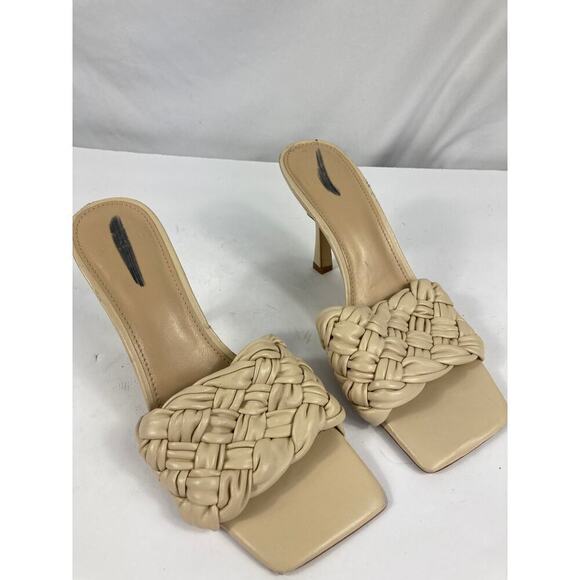 Marc Fisher Draya Woven Cushioned Heel Sandal Size 8.5 - Picture 3 of 6